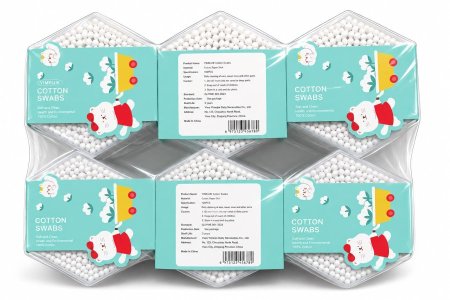 أعواد قطن ناعمة بعلبة حفظ – للاستخدام اليومي